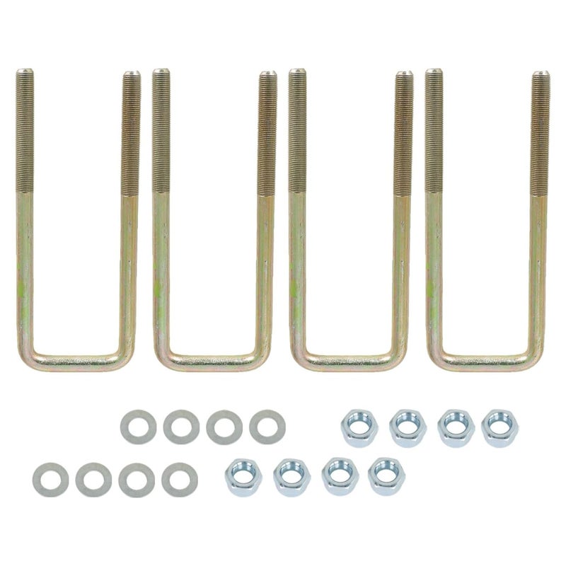 LABLT Square U-Bolts for 2.5 Wide Leaf Springs 8.75 Long 4 Piece Replacement for Silverado Sierra 1500 1988-2019 - Image 4